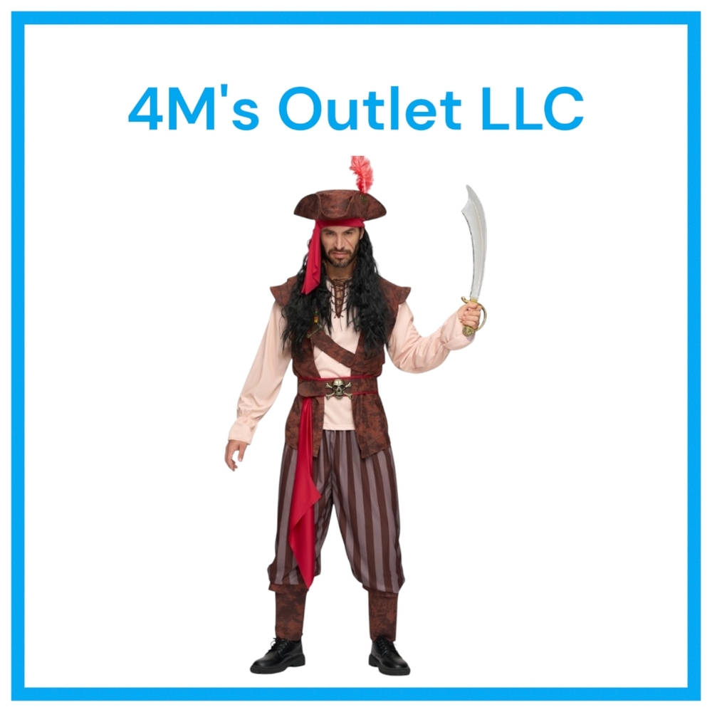 Spooktacular Creations Mens Caribbean Pirate Costume